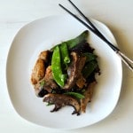 Chicken, Snow Pea & Mushroom Stir Fry w/ Forbidden Rice from Prep Dish May Plan
