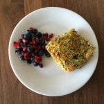 Carrot & Zucchini Frittata with Fruit