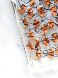 Paleo and Gluten Free Chocolate Drizzled Orange Segements