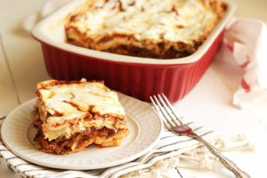 Lasagna with Beef, Eggplant and/or Zucchini